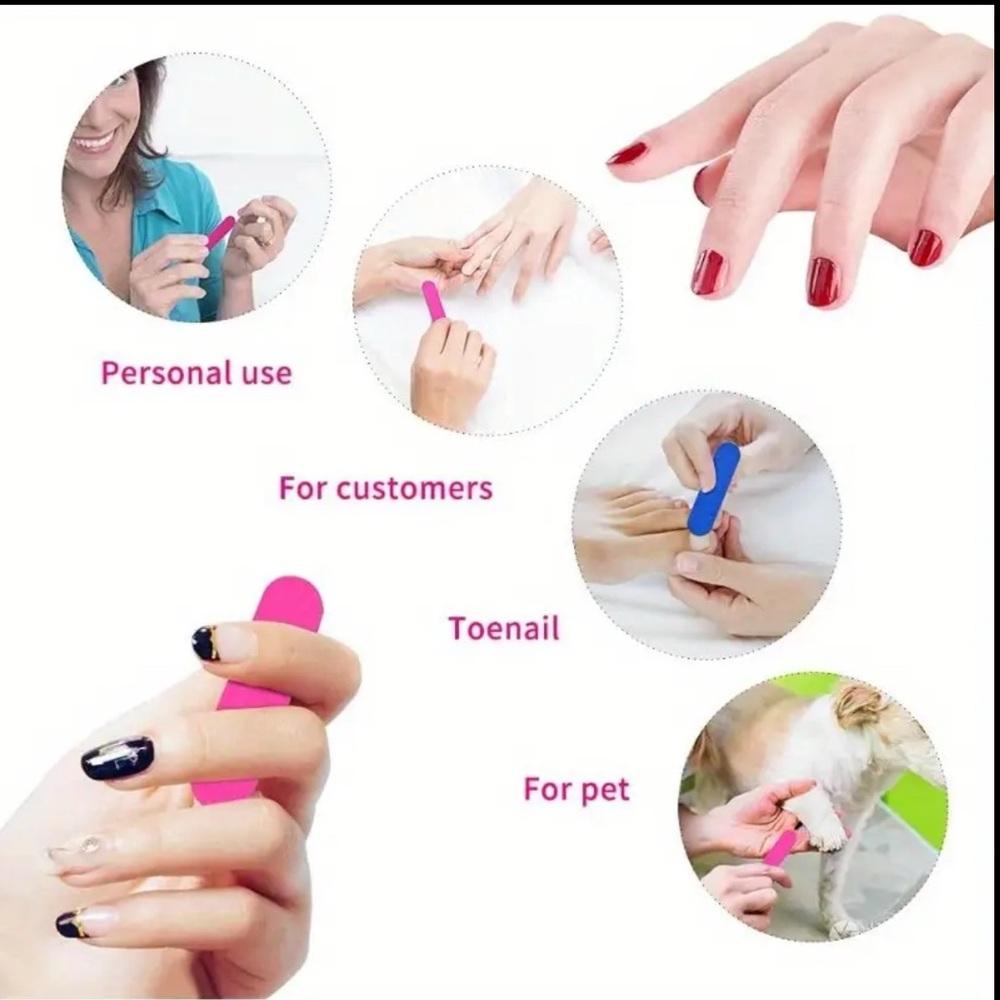 10pc Double Side Mini Nail Files - Picture 6 of 6